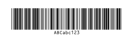 Code 39 lettres en petites majuscules